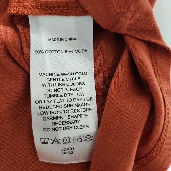 Quince Women's M Rust Cotton Modal Muscle Tank Basics Base Layer Casual Capsule - Picture 14 of 14